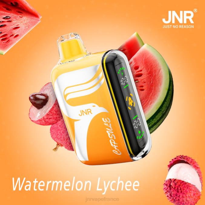 JNR Vape Review - JNR capsule litchi pastèque 8BB474