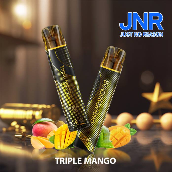 JNR Vape Nicotine - triple mangue jnr noir et doré 0F2Z285