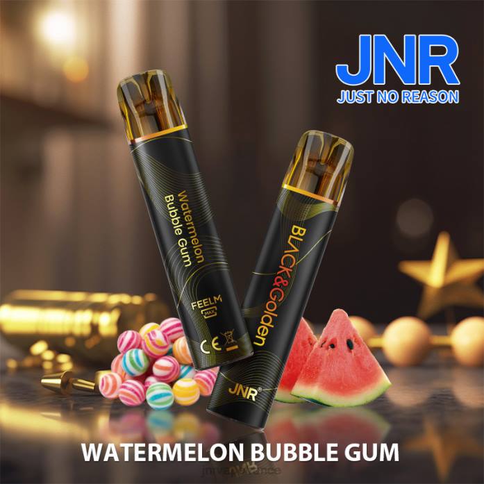 JNR Vape Shop - bubble-gum à la pastèque jnr noir et doré 0F2Z287