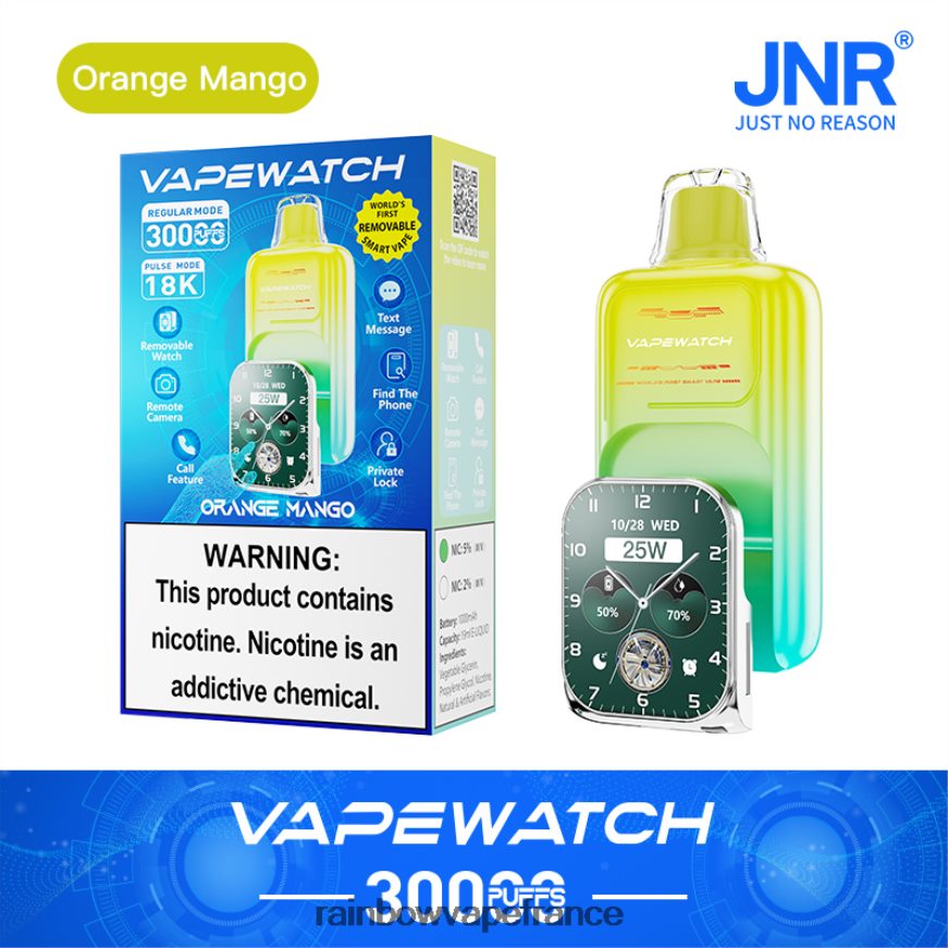 JNR Vape Review - JNR montre vape mangue orange V6L2042
