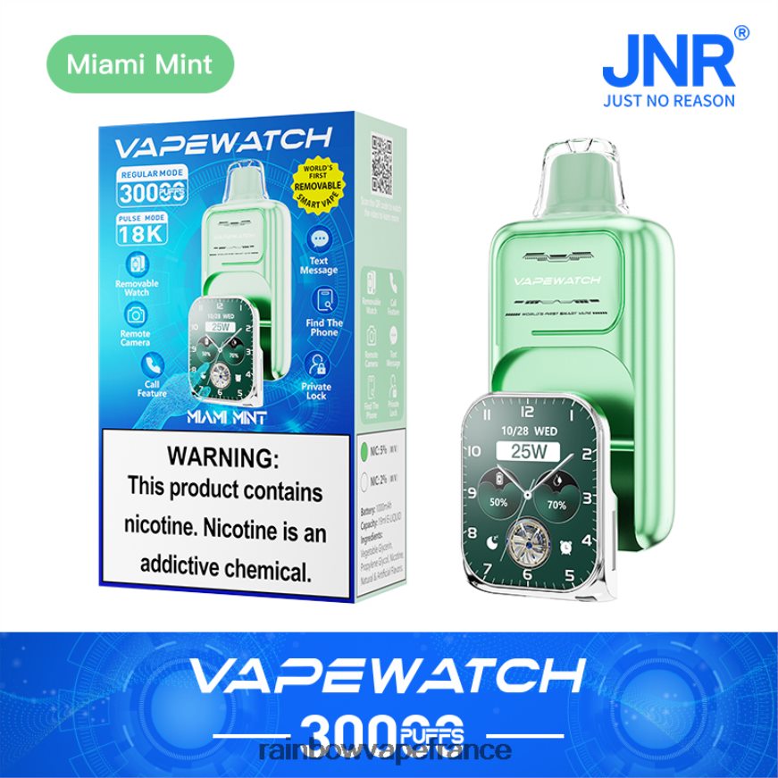 JNR Vapes Website - JNR montre vape menthe de Miami V6L2048